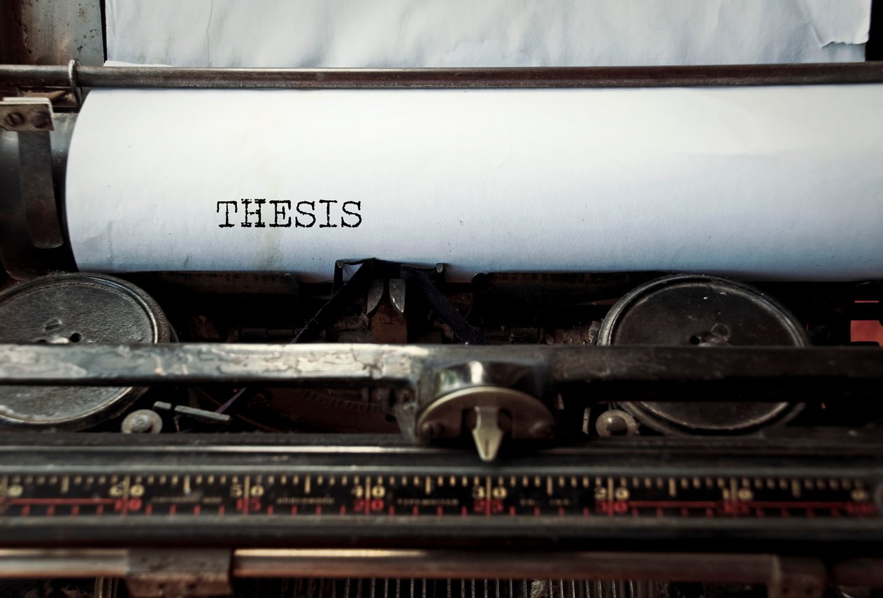 Typewriter caption: Thesis